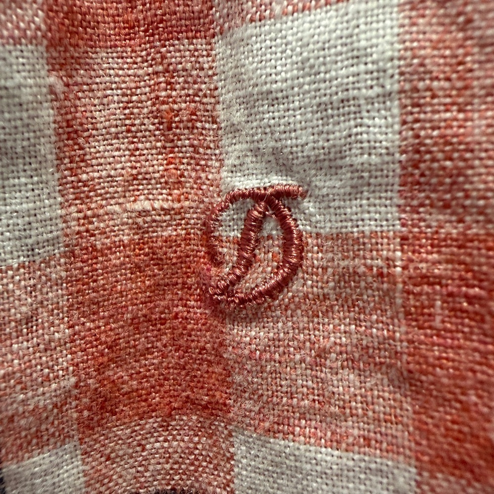 S.T. Dupont Vintage Men’s Classic Red and Blue Plaid Button Down Shirt - Picture 5 of 6